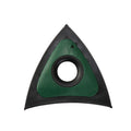 Removedor triangular verde para pelos em sofás e tapetes