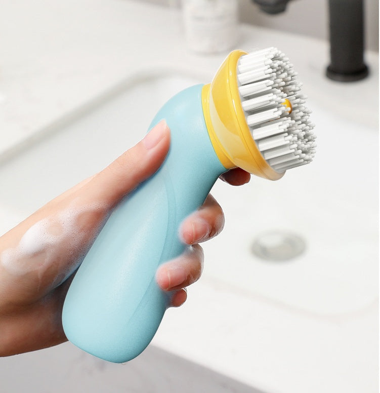 Escova ergonómica para lavar e massajar cães e gatos durante o banho